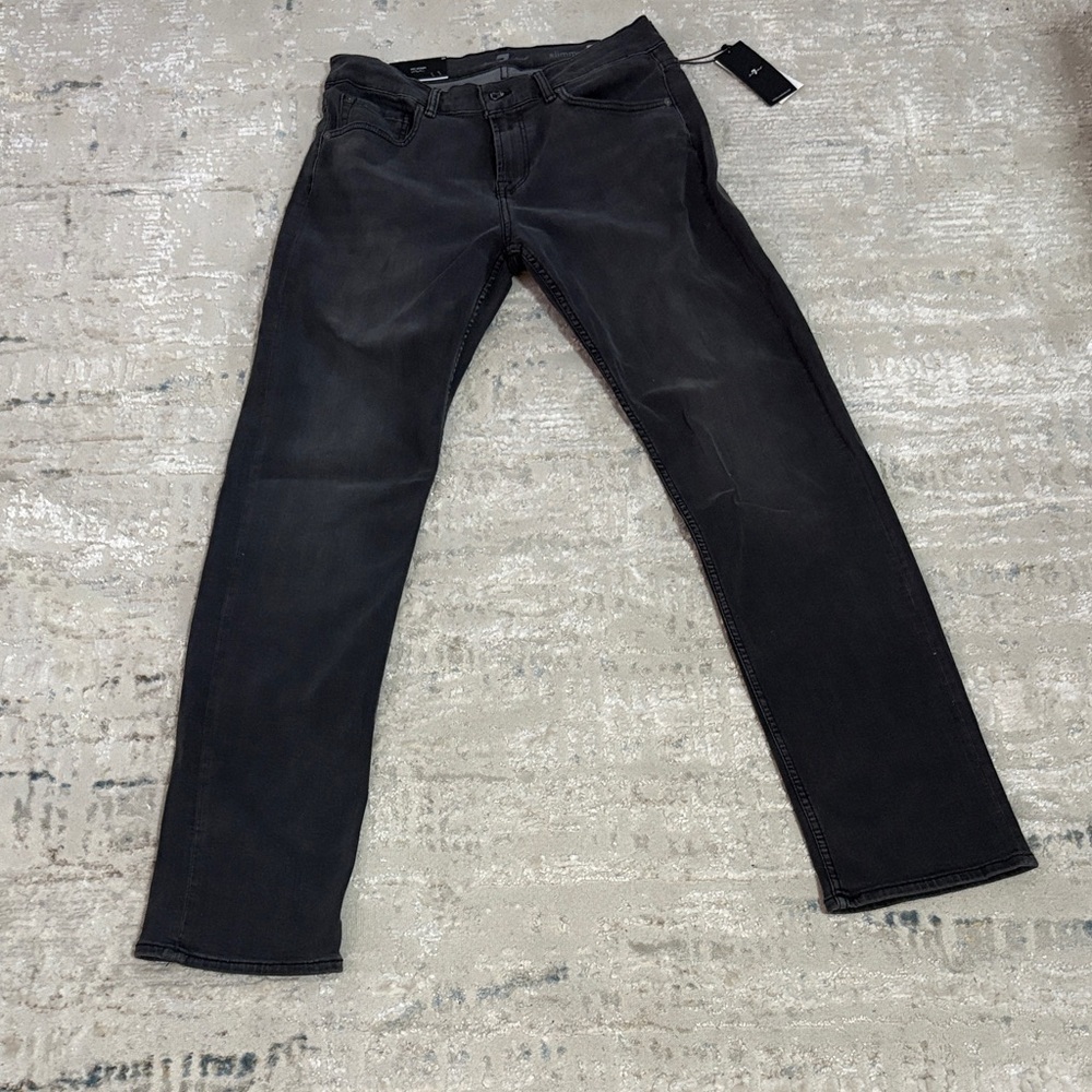 7 For All Mankind Men's Dark Gray Jeans